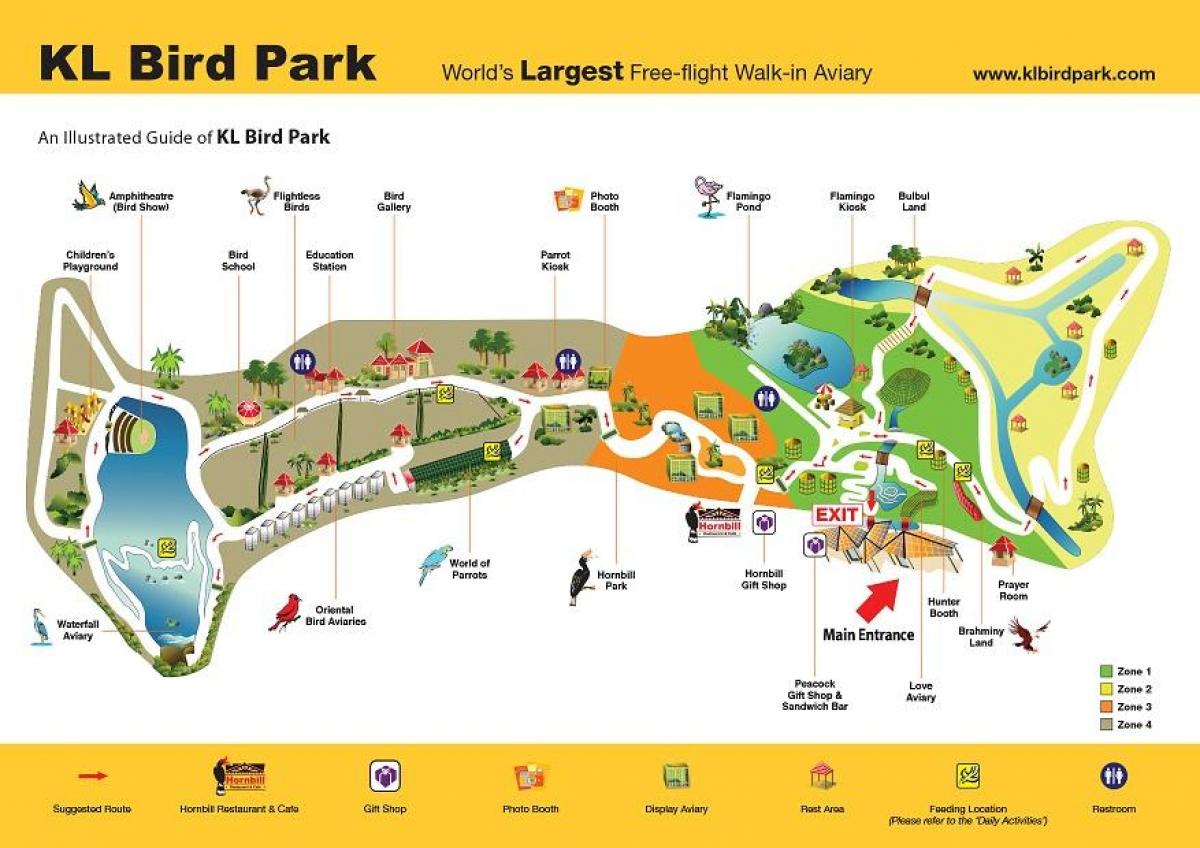 Mapa de bird park