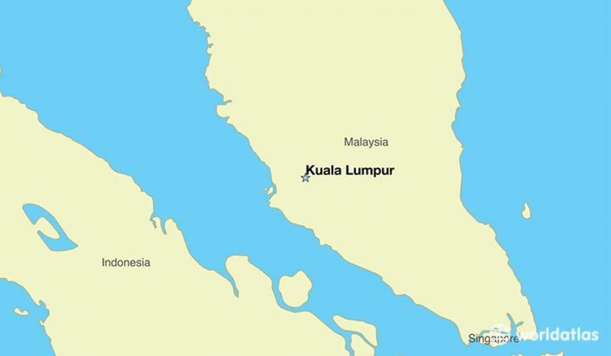 Mapa de capital de malàisia