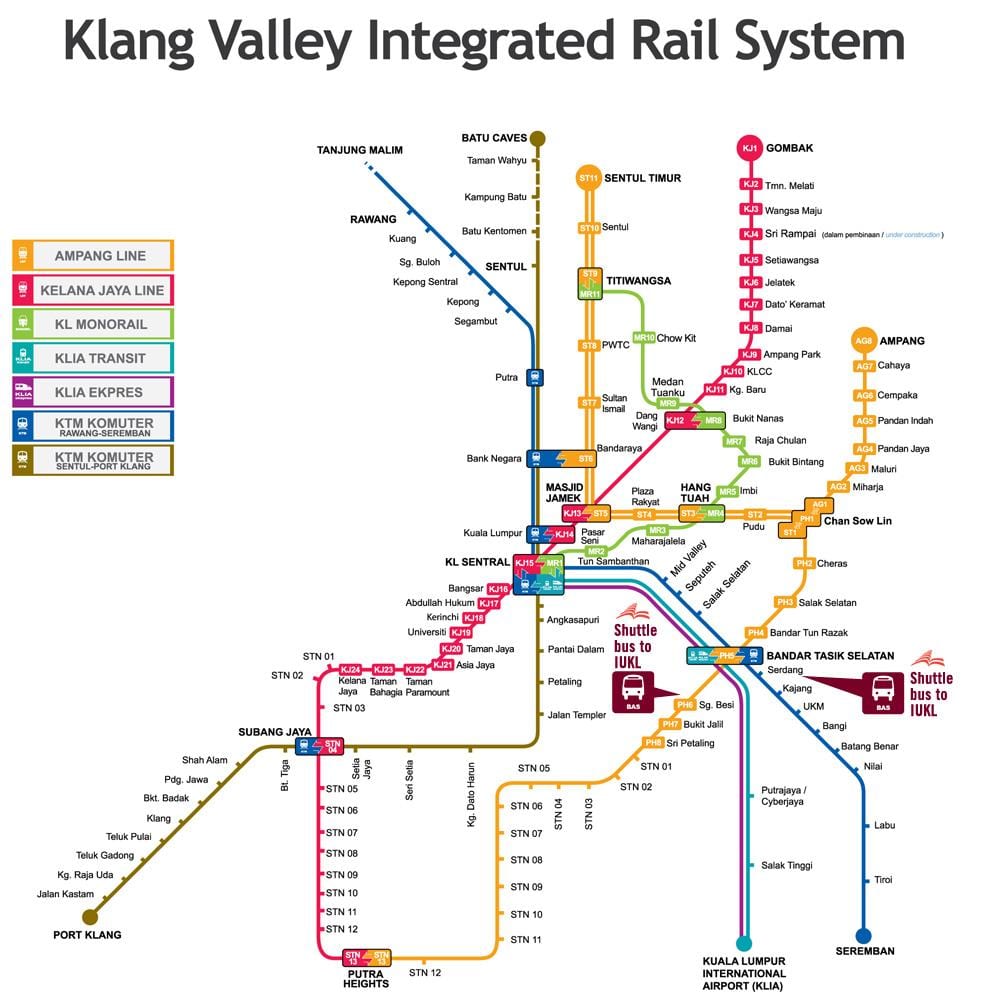 kuala lumpur estació de tren mapa