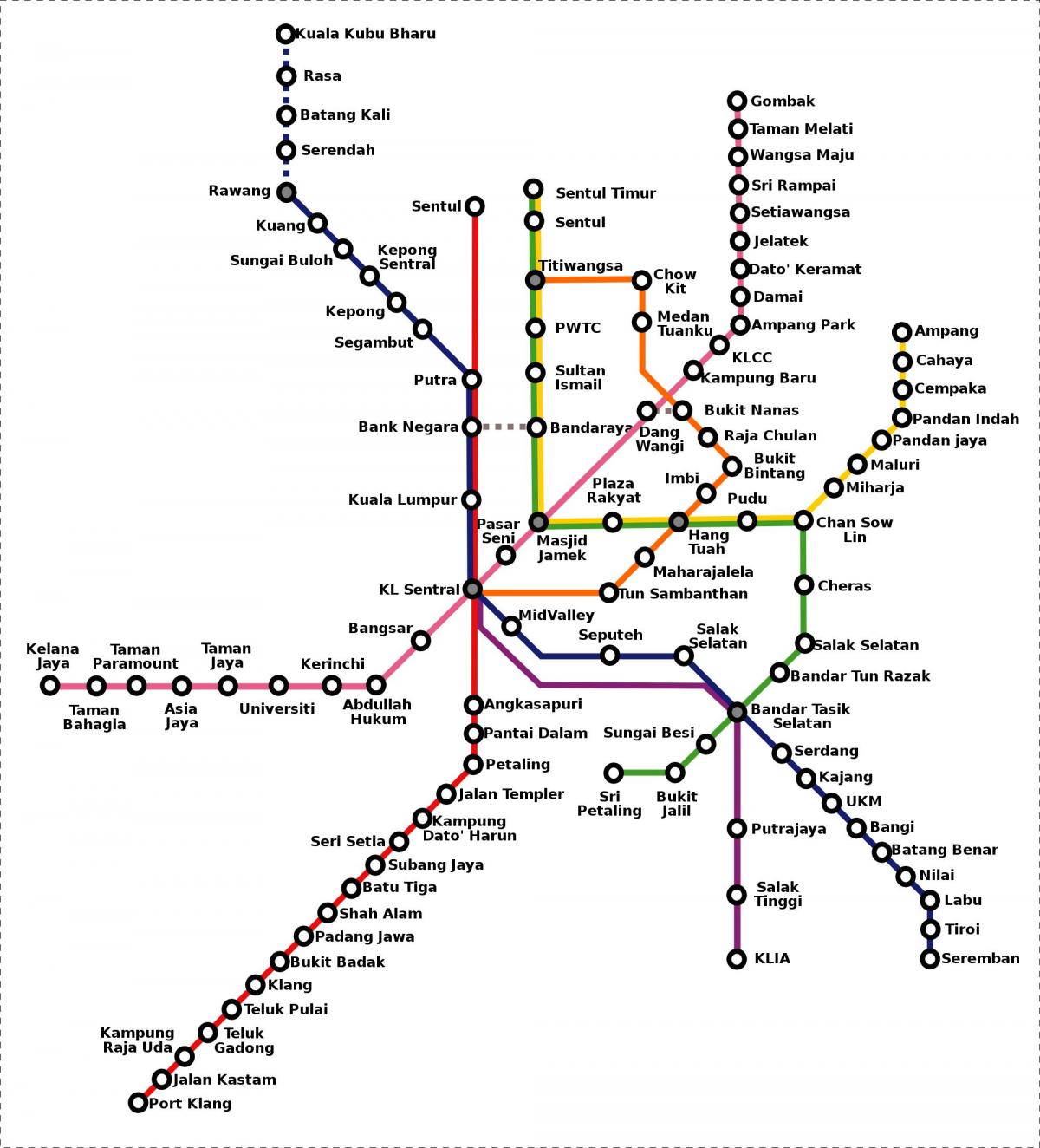 malàisia metro mapa