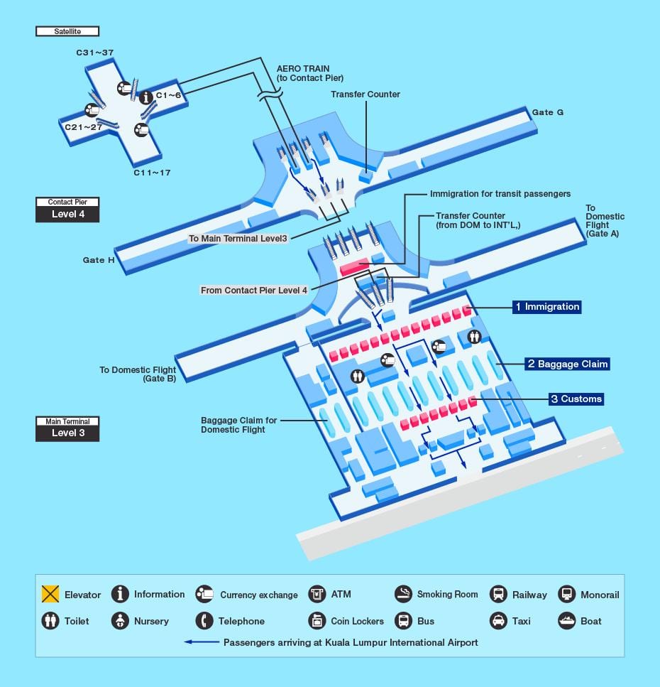 klia terminal mapa