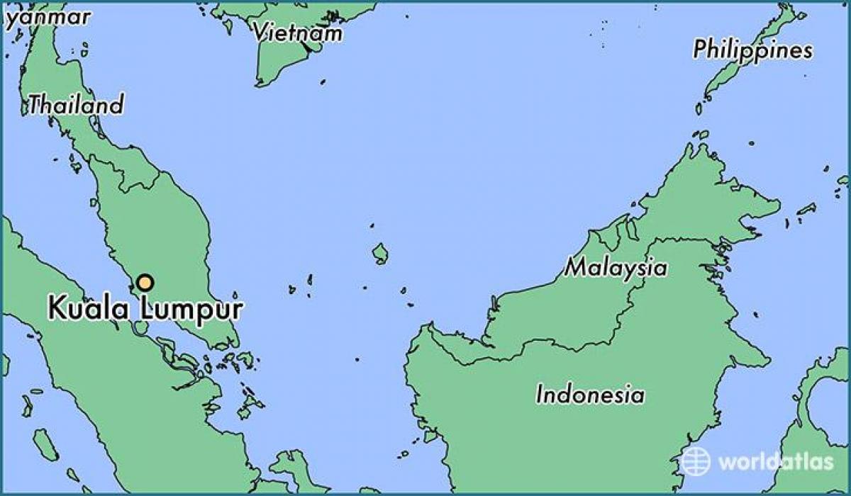 Mapa de kuala lumpur ubicació
