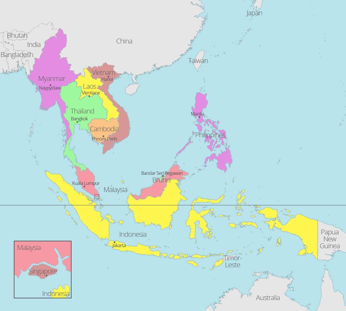 kuala lumpur ubicació en el mapa del món