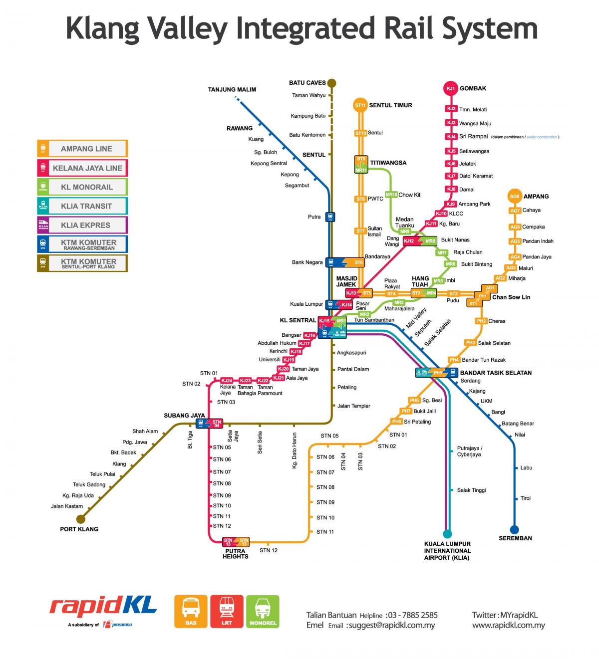 malàisia transport mapa