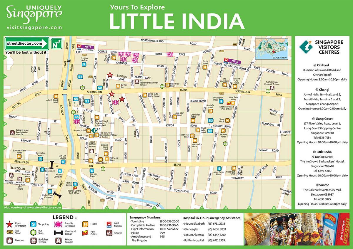 Mapa de little india a kuala lumpur