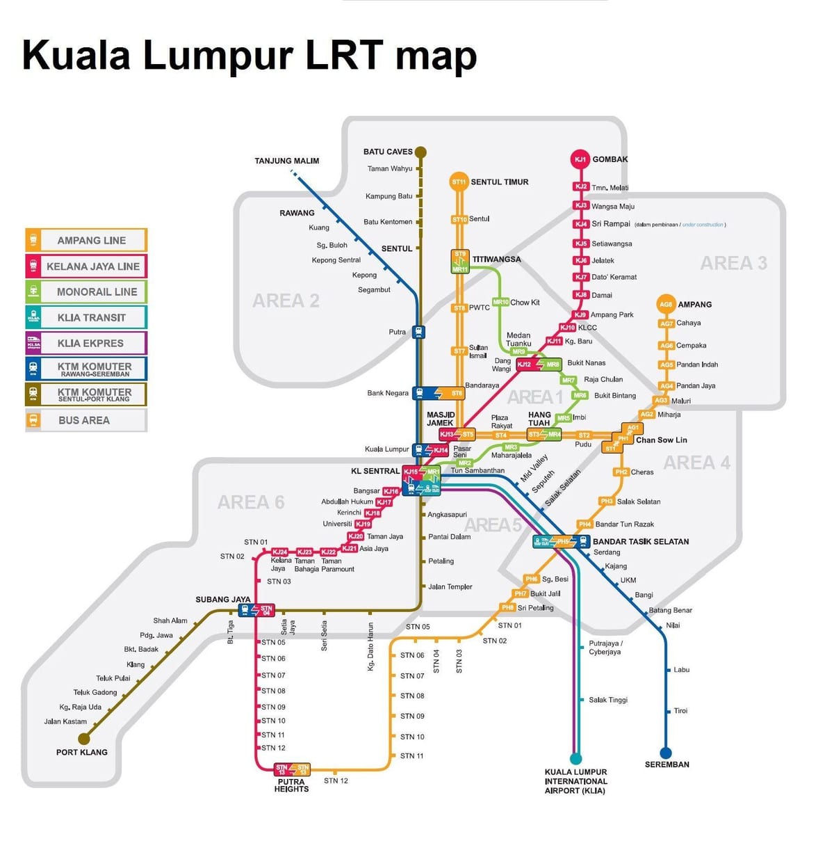 lrt mapa malàisia 2016