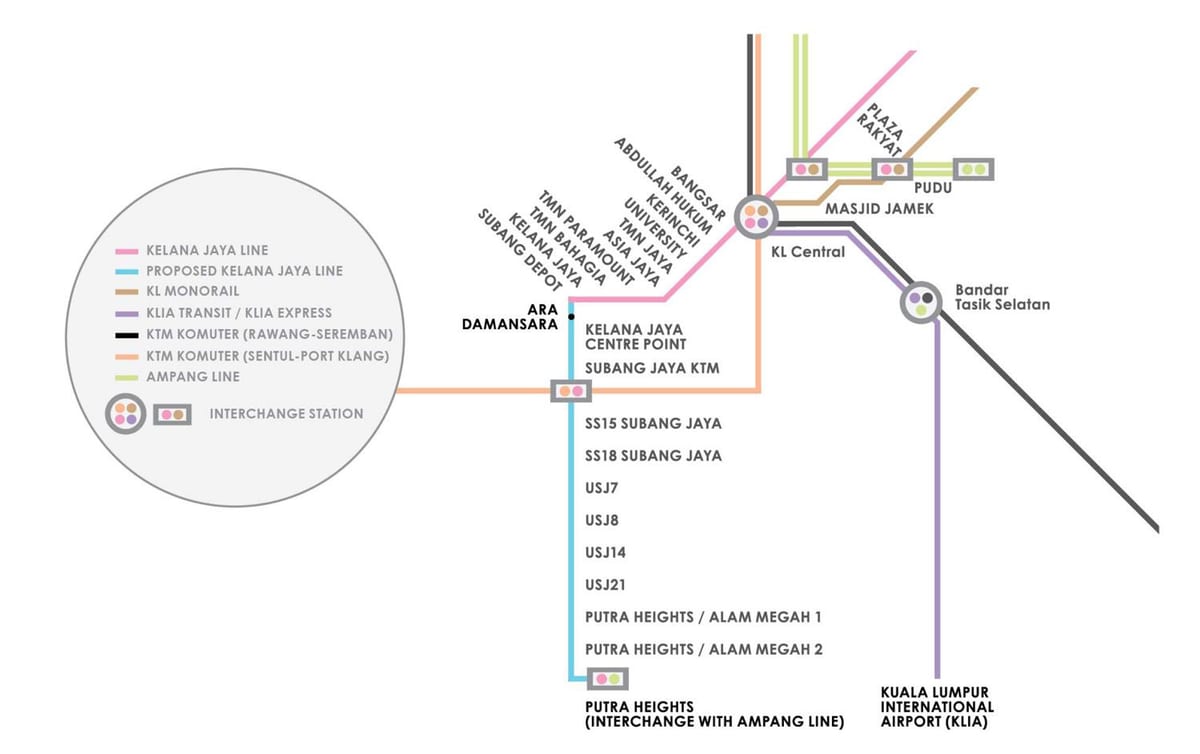 estació de lrt ampang park mapa