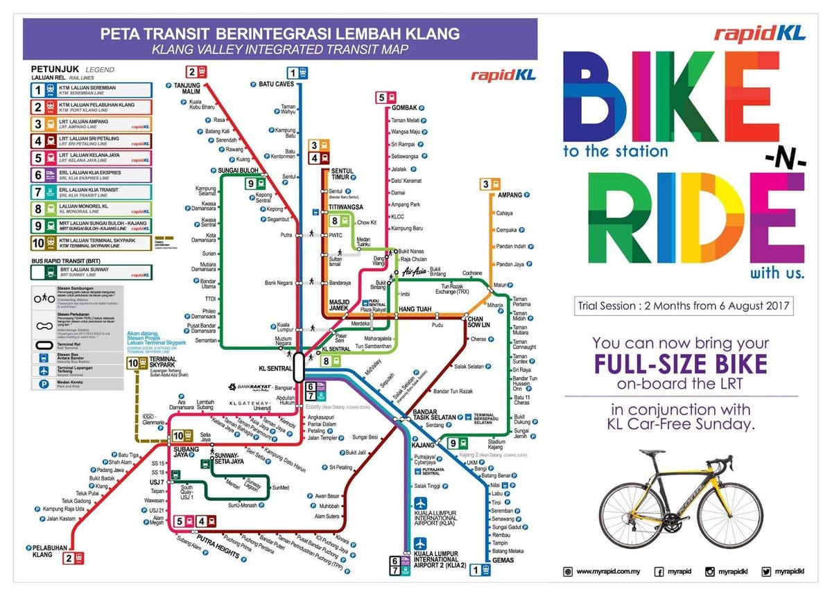 rapidkl autobús mapa de rutes