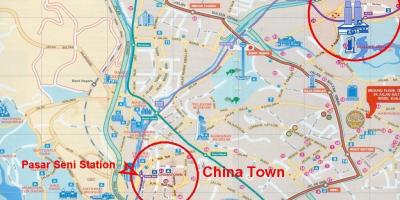 Chinatown a kuala lumpur mapa