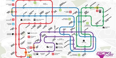 Anar kl bus de ciutat mapa de rutes