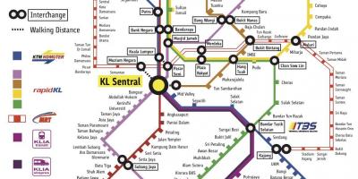 Kuala lumpur transport mapa