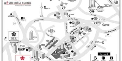 Triangle d'or kuala lumpur mapa