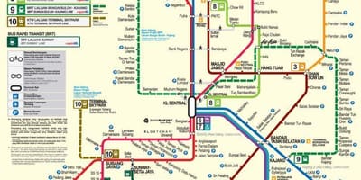 Klang vall de trànsit ferroviari mapa