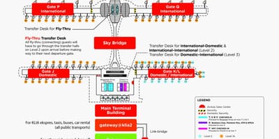 Mapa de klia2 aeroport