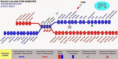 Mapa de komuter malàisia