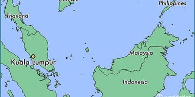 Mapa de kuala lumpur ubicació