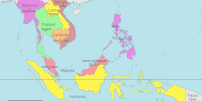 Kuala lumpur ubicació en el mapa del món