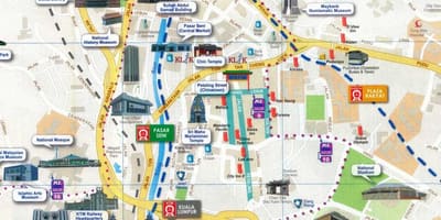 Kl atraccions turístiques mapa
