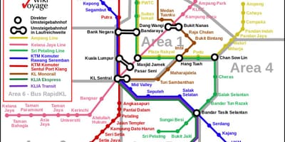 Transport públic kuala lumpur mapa