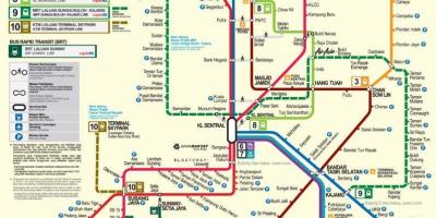 Kuala lumpur metro mapa