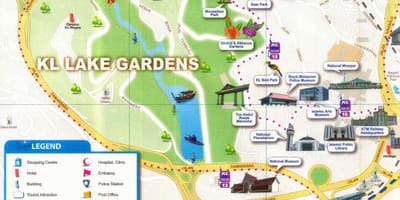 Llac jardí kuala lumpur mapa