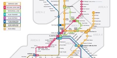 Lrt mapa malàisia 2016