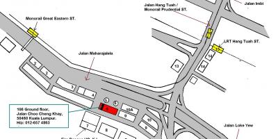 Hang tuah monorail estació mapa