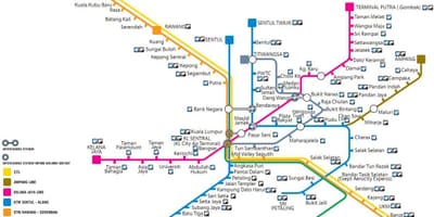 Transport públic el mapa de malàisia