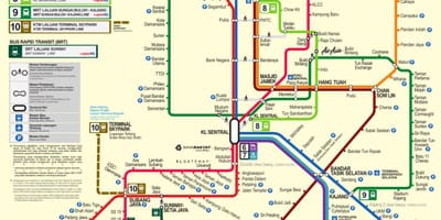 Kl mrt mapa de rutes