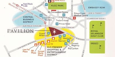 Pavelló kuala lumpur mapa
