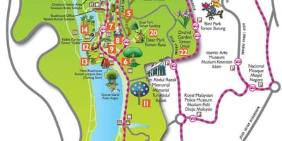 Mapa de la perdana jardí botànic